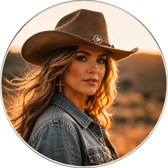 Hannah Knox in her black cowboy hat